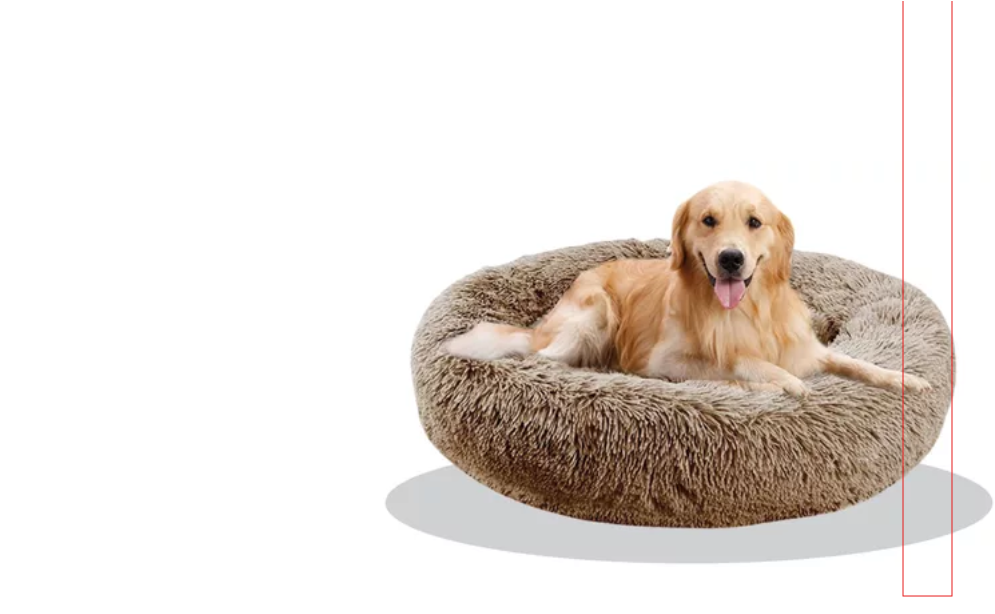 Cama Mascota Antiestrés Felpa Talla S