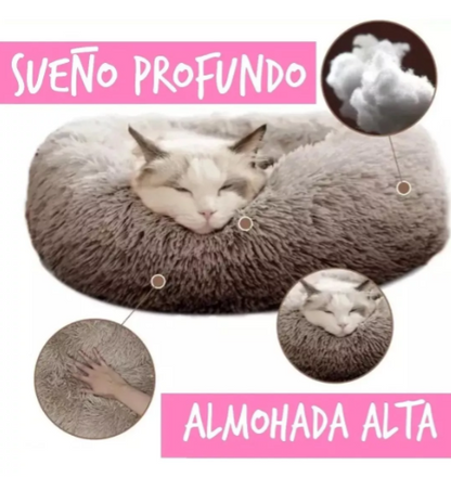 Cama Mascota Antiestrés Felpa Talla S