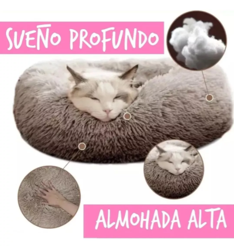 Cama Mascota Antiestres Felpa Talla M